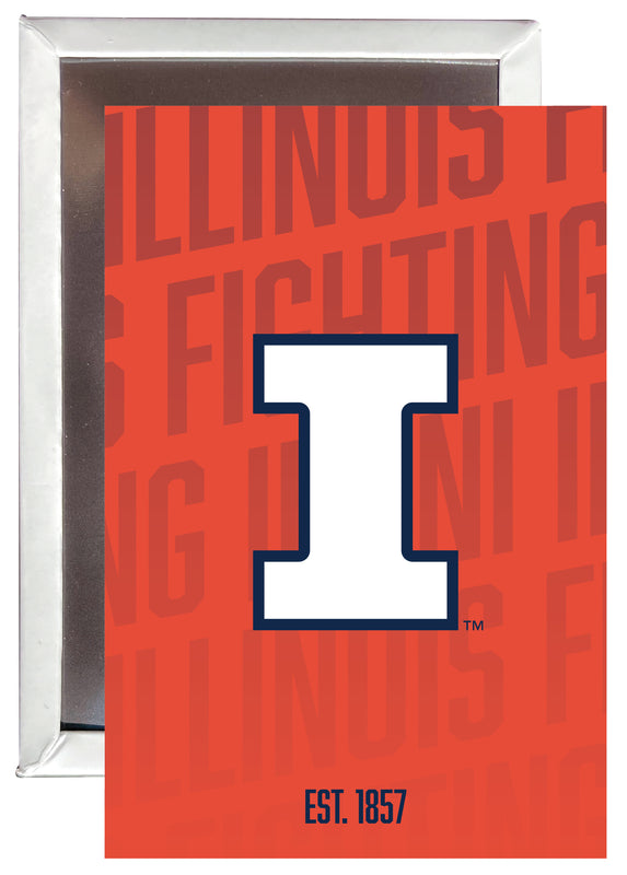 Illinois Fighting Illini 2x3" Fridge Magnet - Officially Licensed Collegiate Product 2-Pack