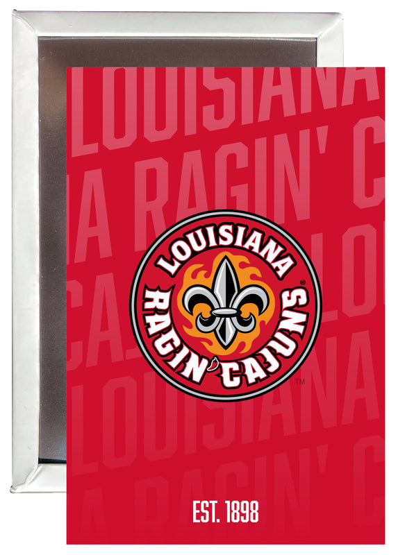 Louisiana at Lafayette Ragin' Cajuns 2x3" Fridge Magnet - Officially Licensed Collegiate Product 2-Pack