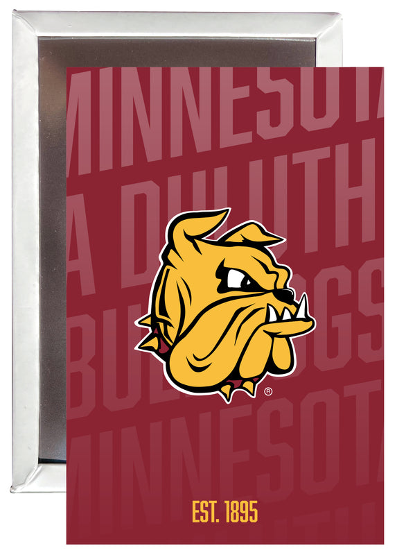 Minnesota Duluth Bulldogs 2x3" Fridge Magnet - Officially Licensed Collegiate Product 4-Pack