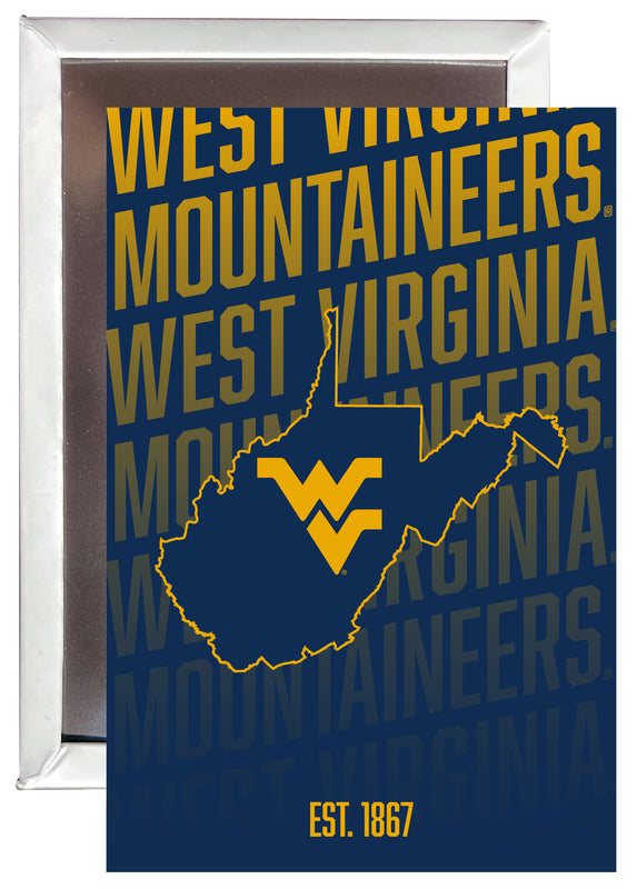 West Virginia Mountaineers 2x3" Fridge Magnet - Officially Licensed Collegiate Product 2-Pack