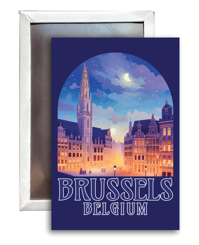 Brussels Belgium Souvenir 2x3-Inch Fridge Magnet