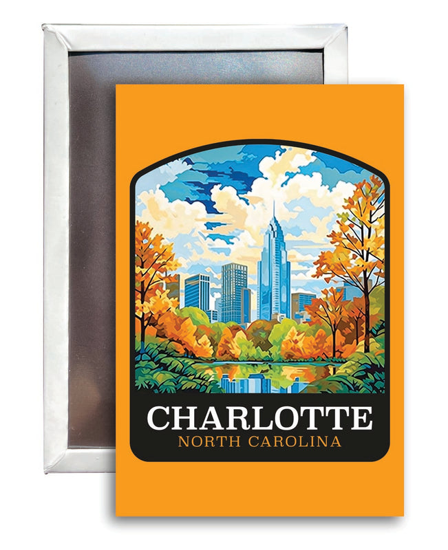 Charlotte North Carolina Souvenir 2x3-Inch Fridge Magnet