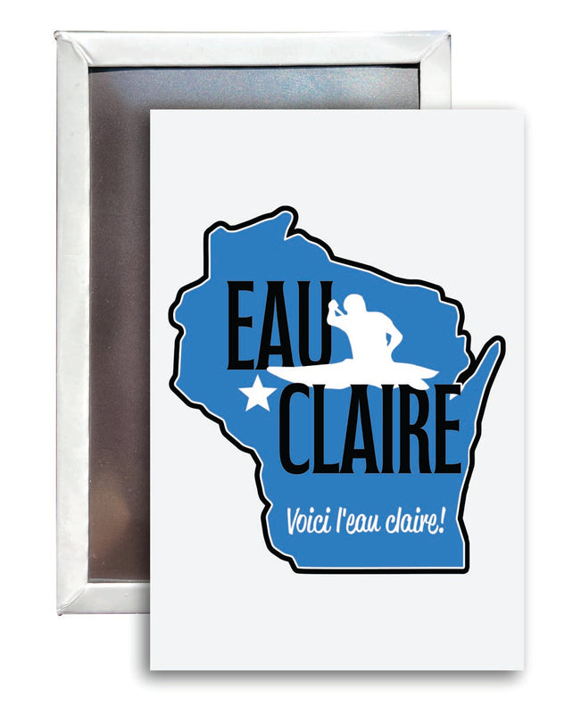 Eau Claire Wisconsin Souvenir 2x3-Inch Fridge Magnet