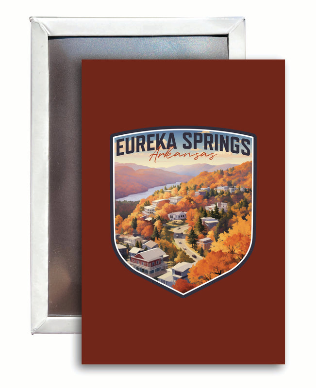 Eureka Springs Arkansas Little Switzerland of the Ozarks Design Souvenir 2x3-Inch Fridge Magnet Single