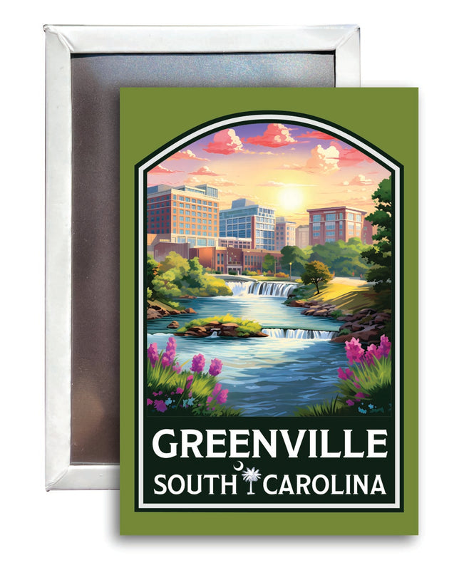 Greenville South Carolina Souvenir 2x3-Inch Fridge Magnet