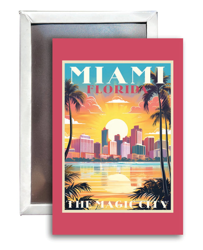 Miami Florida Souvenir 2x3-Inch Fridge Magnet