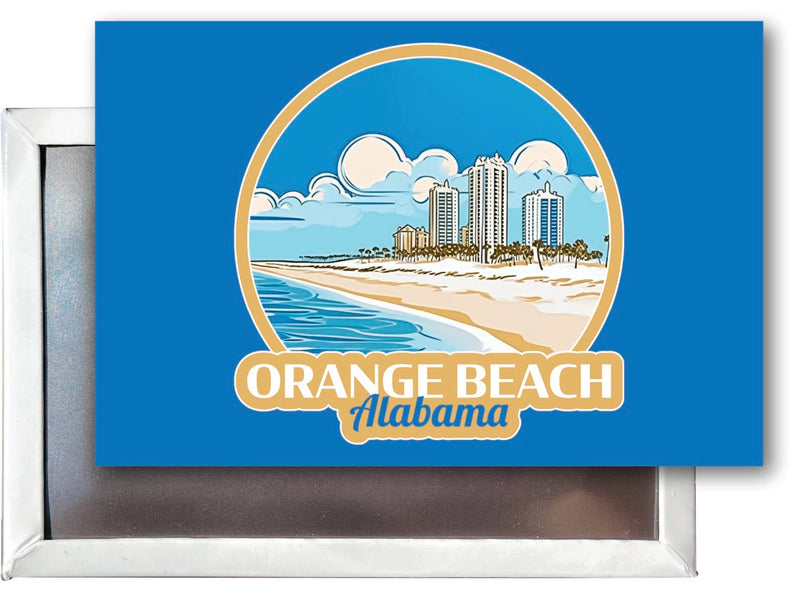 Orange Beach Alabama Souvenir 2x3-Inch Fridge Magnet