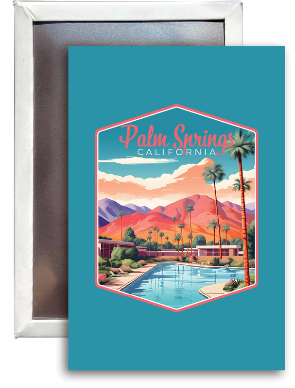 Palm Springs California Design B Souvenir 2x3-Inch Fridge Magnet 2-Pack