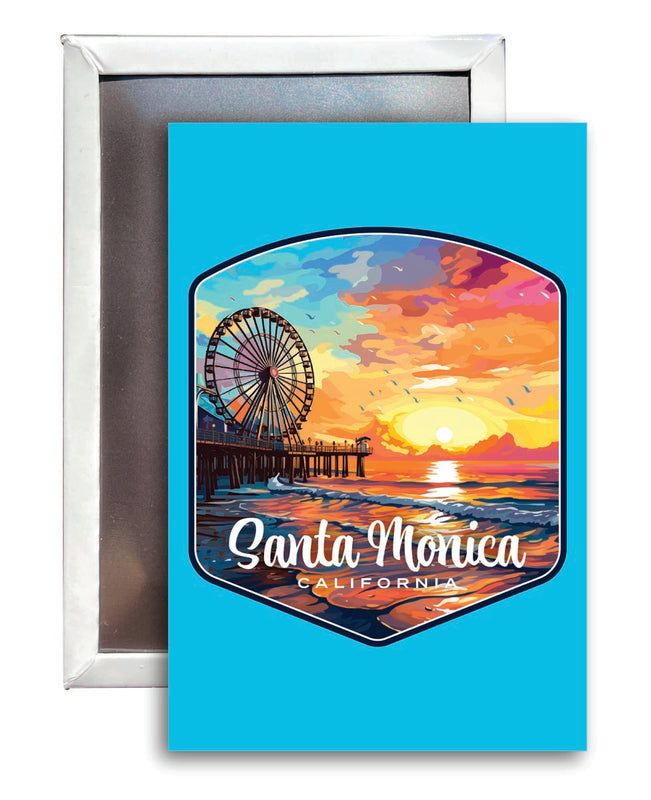 Santa Monica California Souvenir 2x3-Inch Fridge Magnet