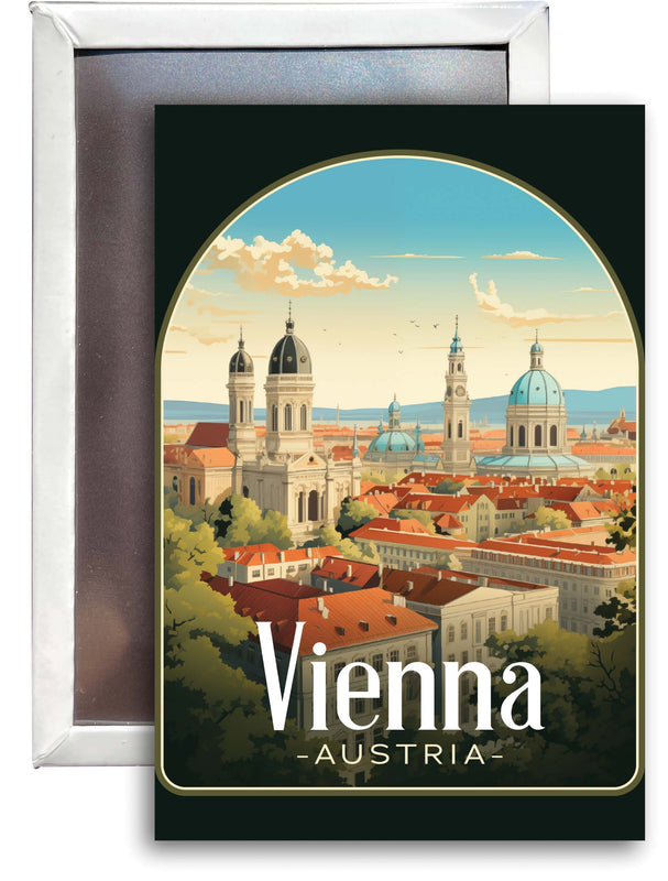 Vienna Austria Design A Souvenir 2x3-Inch Fridge Magnet 4-Pack
