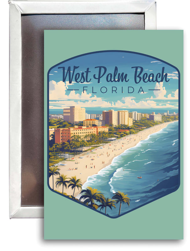 West Palm Beach Florida Design A Souvenir 2x3-Inch Fridge Magnet Single