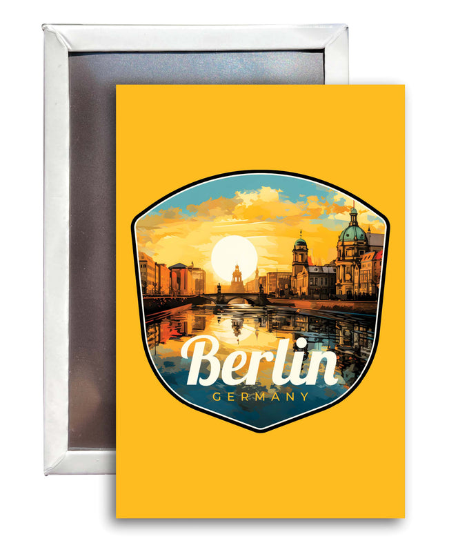 Berlin Germany Design C Souvenir Refrigerator Magnet 2.5"X3.5" Single