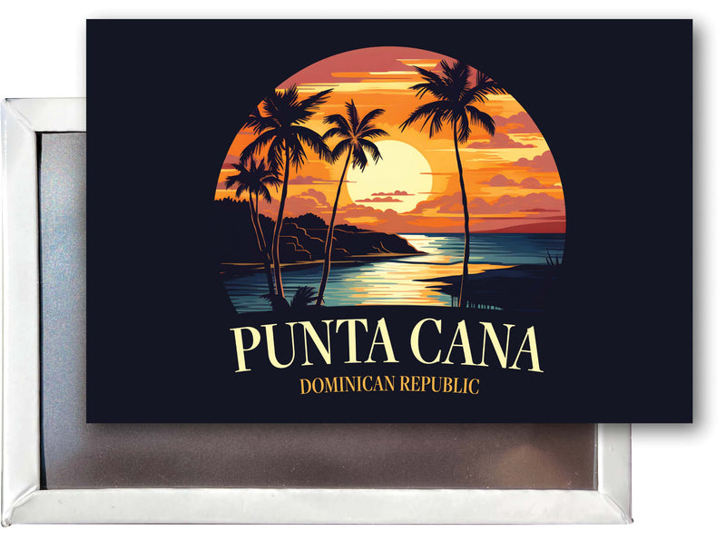 Punta Cana Dominican Republic Design E Souvenir Refrigerator Magnet 2.5"X3.5" 4-Pack