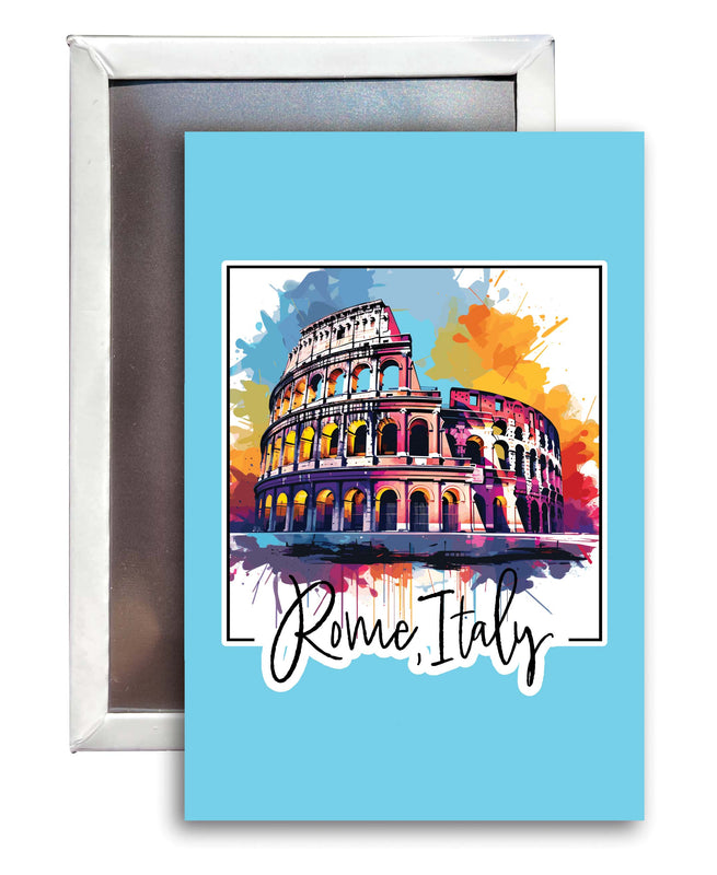 Rome Italy Design A Souvenir Refrigerator Magnet 2.5"X3.5" 2-Pack