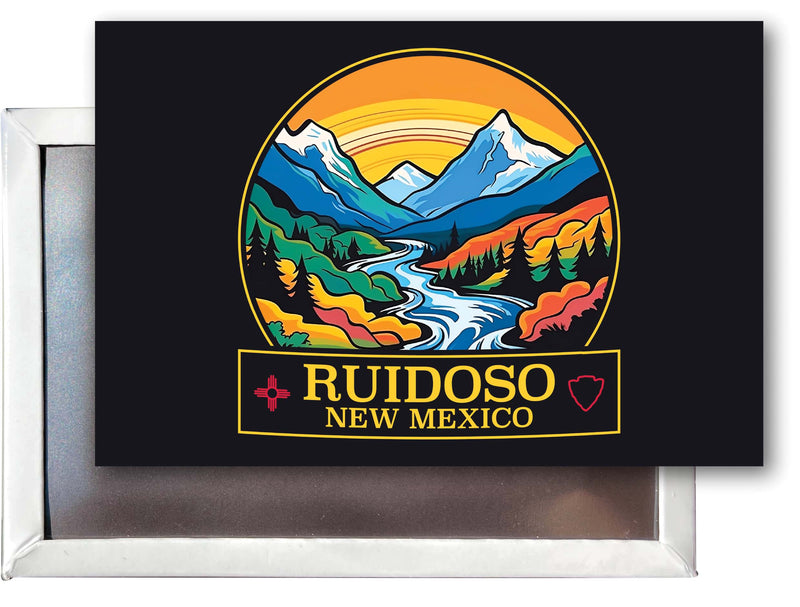 Ruidoso New Mexico Design B Souvenir Refrigerator Magnet 2.5"X3.5" 4-Pack