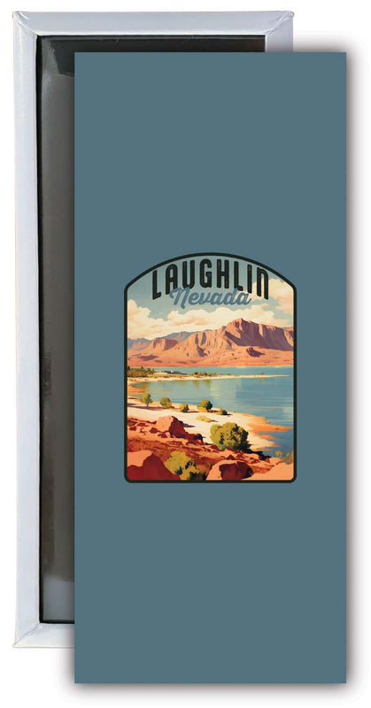 Laughlin Nevada Design B Souvenir Fridge Magnet 4.75 x 2 Inch Single