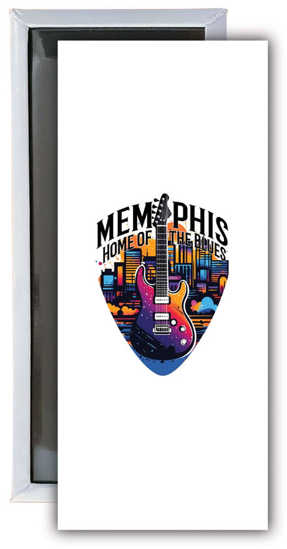 Memphis Tennessee Design B Souvenir Fridge Magnet 4.75 x 2 Inch 4-Pack