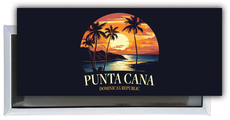 Punta Cana Dominican Republic Design E Souvenir Fridge Magnet 4.75 x 2 Inch 2-Pack
