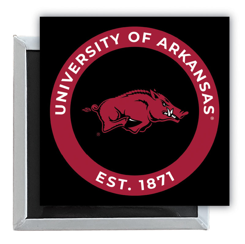 Arkansas Razorbacks 2.5"x 2.5" Fridge Magnet Officially Licensed Collegiate Product Single