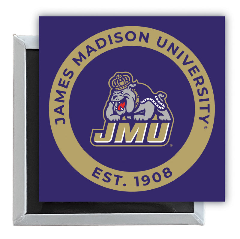 James Madison Dukes 2.5"x 2.5" Fridge Magnet Officially Licensed Collegiate Product Single