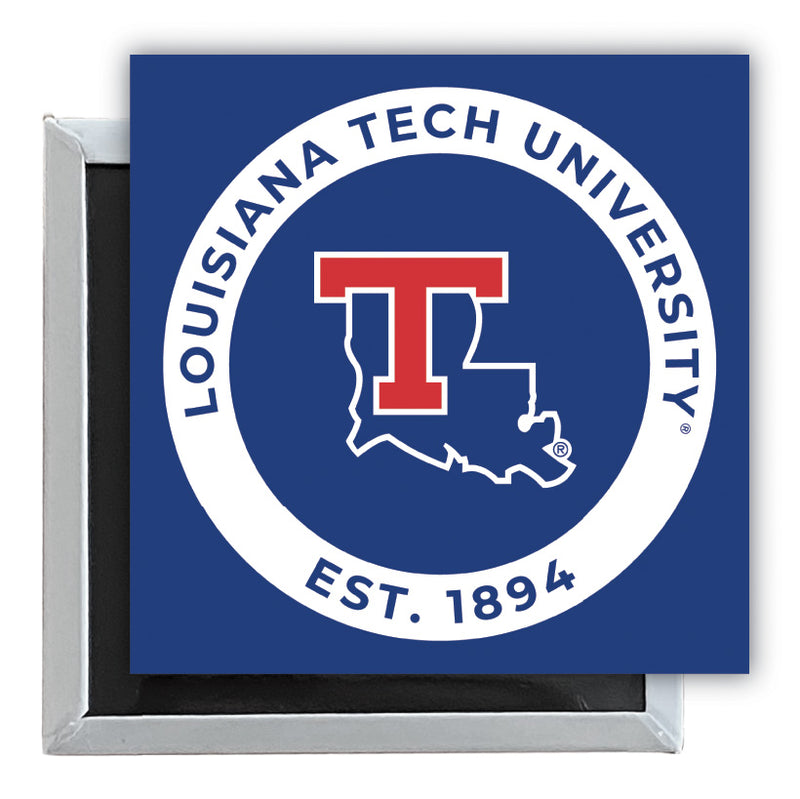 Louisiana Tech Bulldogs 2.5"x 2.5" Fridge Magnet Officially Licensed Collegiate Product 4-Pack