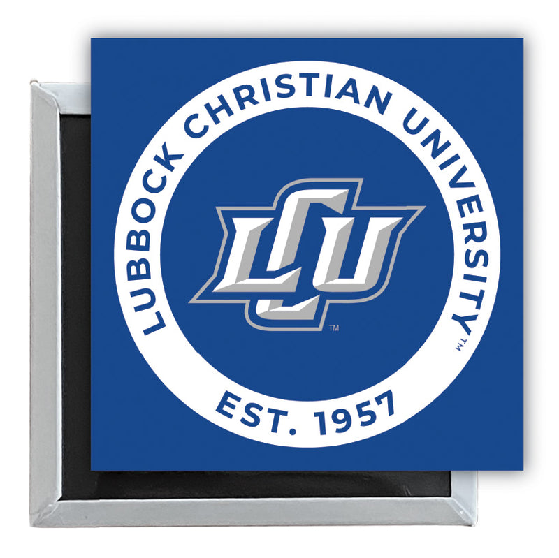 Lubbock Christian University Chaparral 2.5"x 2.5" Fridge Magnet Officially Licensed Collegiate Product 4-Pack