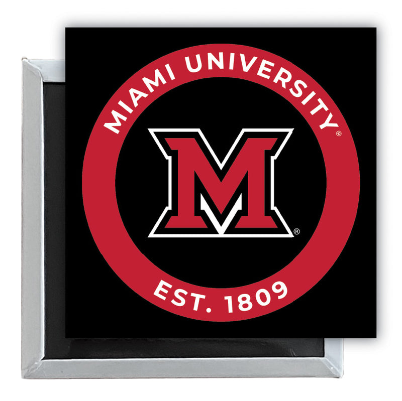 Miami University of Ohio 2.5"x 2.5" Fridge Magnet Officially Licensed Collegiate Product 4-Pack