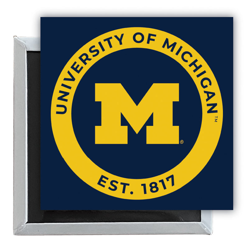Michigan Wolverines 2.5"x 2.5" Fridge Magnet Officially Licensed Collegiate Product 4-Pack