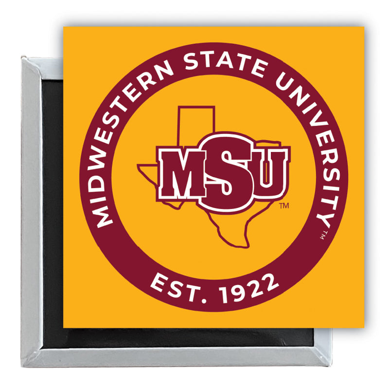 Midwestern State University Mustangs 2.5"x 2.5" Fridge Magnet Officially Licensed Collegiate Product Single