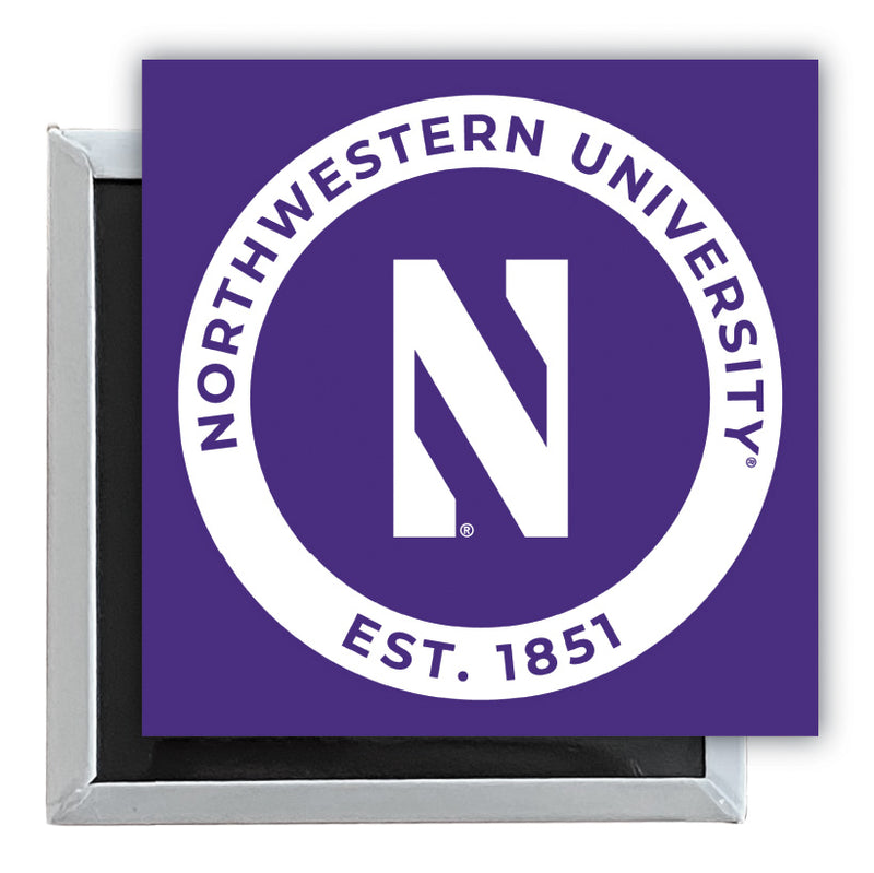 Northwestern University Wildcats 2.5"x 2.5" Fridge Magnet Officially Licensed Collegiate Product 4-Pack