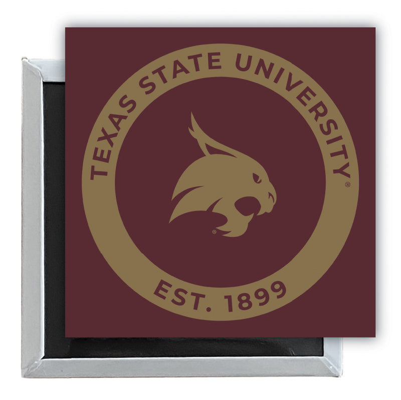 Texas State Bobcats 2.5"x 2.5" Fridge Magnet Officially Licensed Collegiate Product 2-Pack