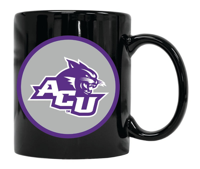 Abilene Christian University 12 oz Black Ceramic Coffee Mug Circle Design Officially Licensed Collegiate Product