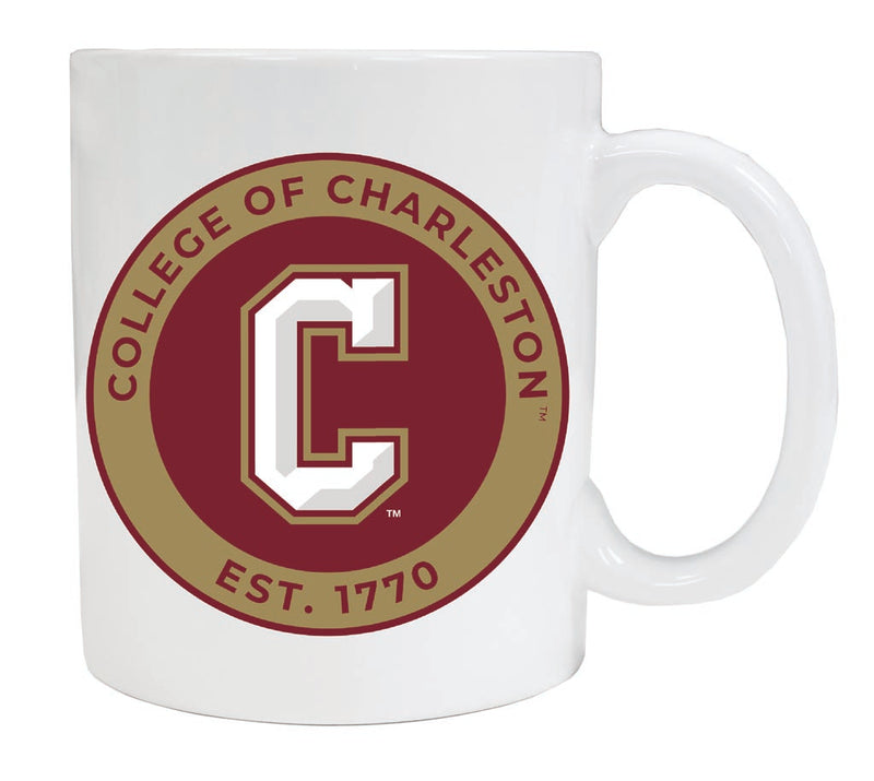 Cougars of Charleston 12 oz White Ceramic Coffee Mug Circle Design Officially Licensed Collegiate Product