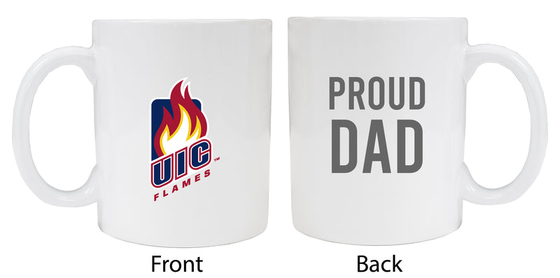 University of Illinois at Chicago Proud Dad Ceramic Coffee Mug - White (2 Pack)