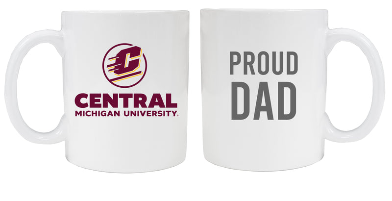 Central Michigan University 12 oz White Ceramic Coffee Mug Proud Parent Officially Licensed Collegiate Product