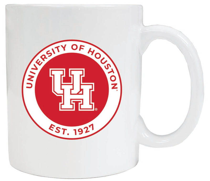 University of Houston 12 oz White Ceramic Coffee Mug Circle Design Officially Licensed Collegiate Product