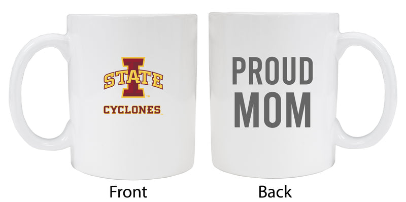Iowa State Cyclones Proud Mom Ceramic Coffee Mug - White (2 Pack)