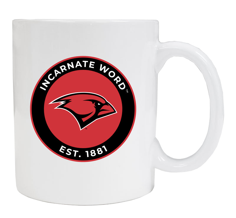 Incarnate Word Cardinals 12 oz Ceramic Coffee Mug Officially Licensed Circle Design 2-Pack