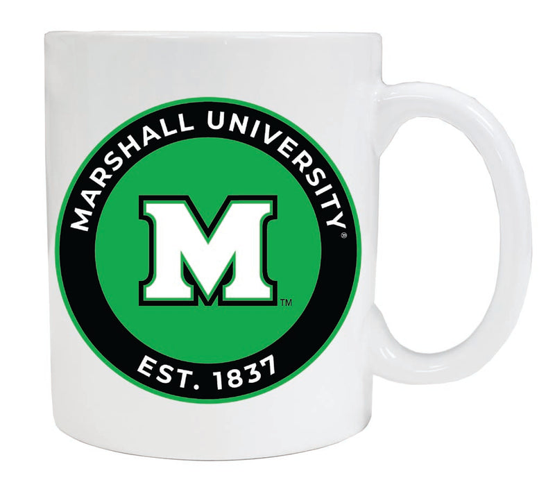 Marshall Thundering Herd 12 oz White Ceramic Coffee Mug Circle Design Officially Licensed Collegiate Product