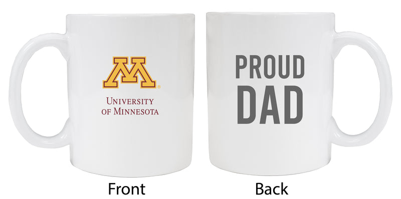 Minnesota Gophers Proud Dad Ceramic Coffee Mug - White (2 Pack)