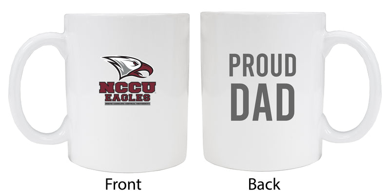 North Carolina Central Eagles Proud Dad Ceramic Coffee Mug - White (2 Pack)