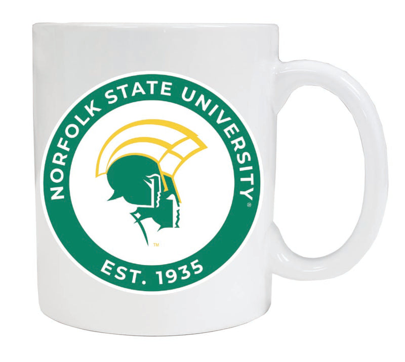 Norfolk State University 12 oz White Ceramic Coffee Mug Circle Design Officially Licensed Collegiate Product