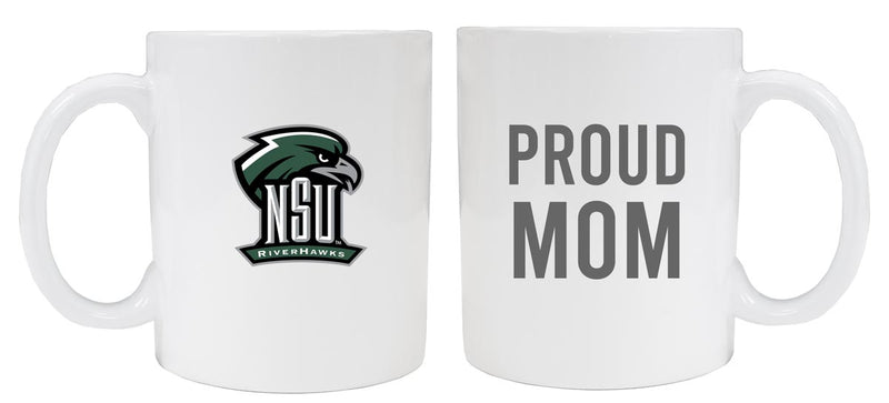 Northeastern State University Riverhawks 12 oz White Ceramic Coffee Mug Proud Mom Officially Licensed Collegiate Product
