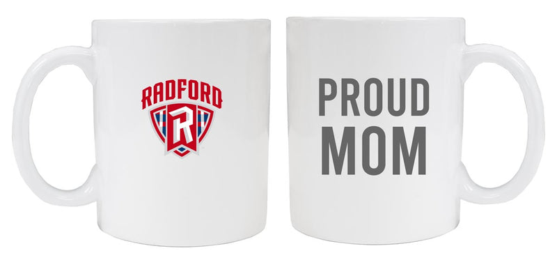 Radford University Highlanders 12 oz White Ceramic Coffee Mug Proud Mom Officially Licensed Collegiate Product