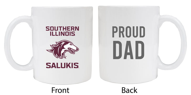 Southern Illinois Salukis Proud Dad Ceramic Coffee Mug - White (2 Pack)