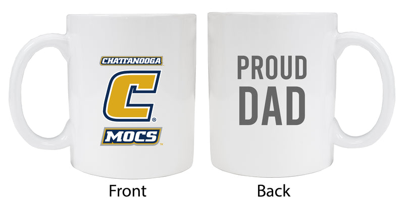 University of Tennessee at Chattanooga Proud Dad Ceramic Coffee Mug - White (2 Pack)