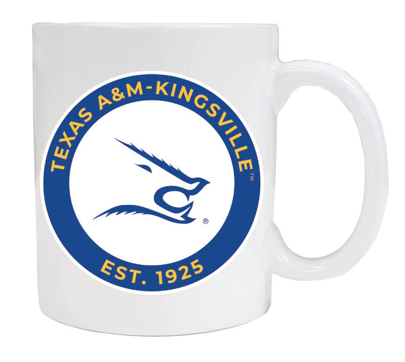 Texas A&M Kingsville Javelinas 12 oz White Ceramic Coffee Mug Circle Design Officially Licensed Collegiate Product 4-Pack