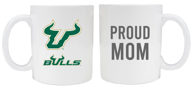South Florida Bulls 12 oz White Ceramic Coffee Mug Proud Mom Officially Licensed Collegiate Product