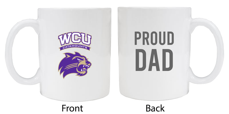 Western Carolina University Proud Dad Ceramic Coffee Mug - White (2 Pack)