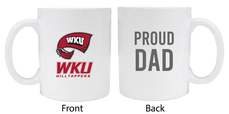 Western Kentucky Hilltoppers Proud Dad Ceramic Coffee Mug - White (2 Pack)
